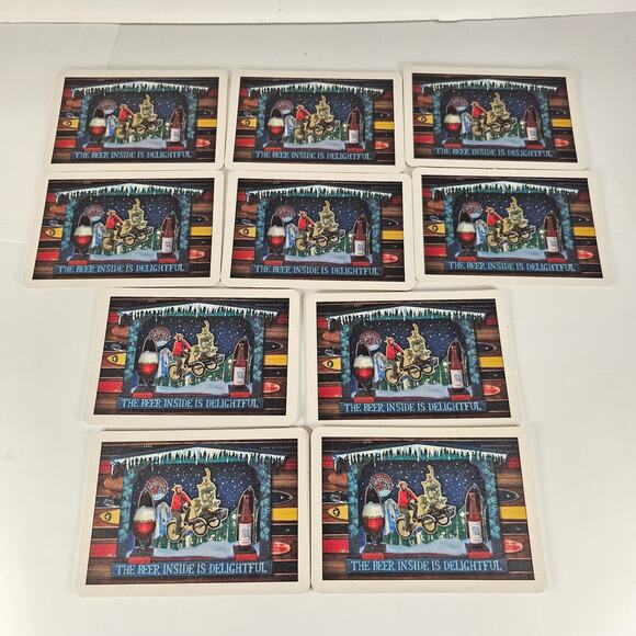 New Belgium Coaster Postcards 2° Below Winter Ale Beer Promo Holiday  Lot of 10 - Picture 13 of 14
